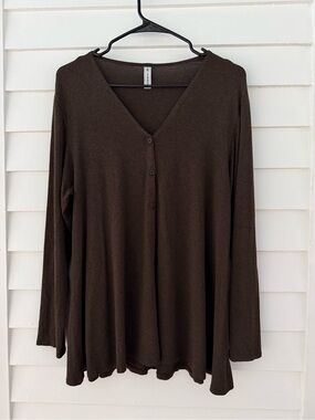 F.H. Clothing Co | Brown Lightweight Button Front Cardigan Size Small